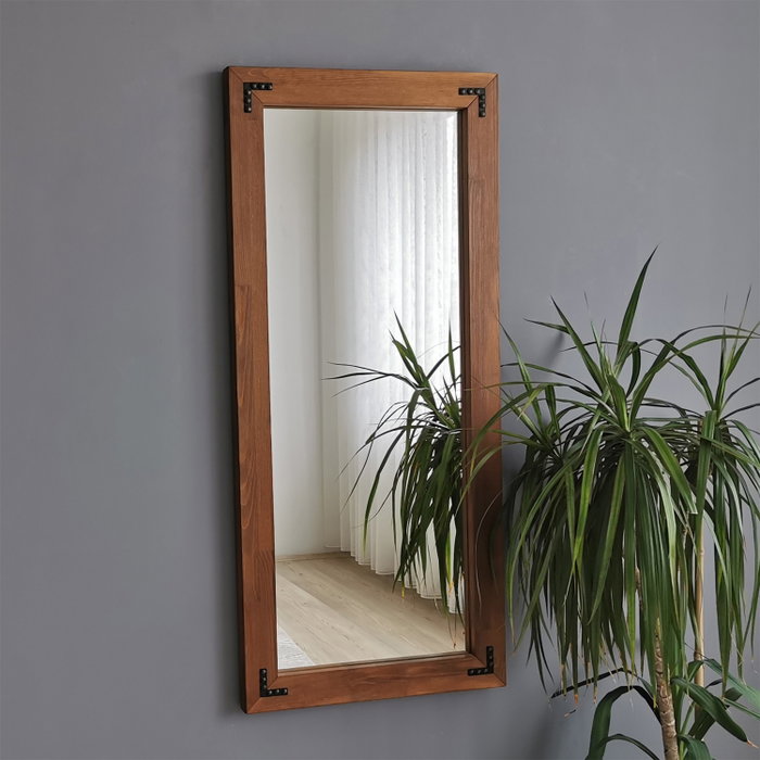 Hanah Home Espejo de Nogal 50x110 cm